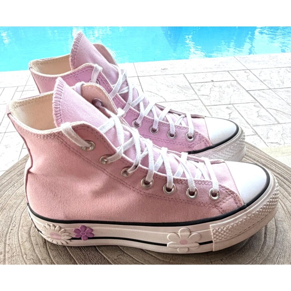 Womens Converse Chuck Taylor All Star Hi Lift Platform Floral Stardust SZ 6.5